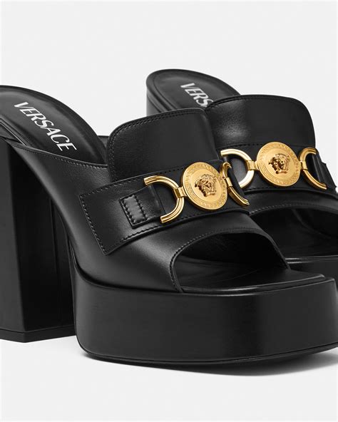 versace slides green|versace platform mules.